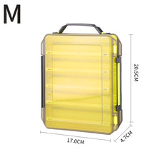 Load image into Gallery viewer, LINNHUE Plastic Fishing Lure Box Double Sided Minnows Bait Hooks Spinner Lures Frogs Boxes For Fishing Tackle Container