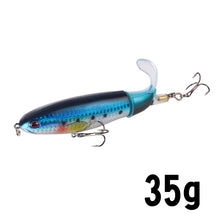 Load image into Gallery viewer, 1Unit Topwater Minnow Fishing Lure 10Cm/14Cm Whopper Popper Artificial Bait Hard Plopper Soft Rotating Tail Fishing Tackle