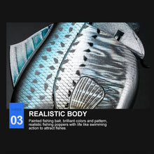 Load image into Gallery viewer, JOHNCOO 115mm Vibration SW Floating Fishing Lure Lipless Crankbaits Sinking Hard Plastic Artificial VIB Bait Bass Fishing Tackle