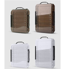 Load image into Gallery viewer, LINNHUE Plastic Fishing Lure Box Double Sided Minnows Bait Hooks Spinner Lures Frogs Boxes For Fishing Tackle Container