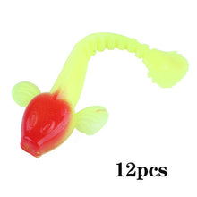 Load image into Gallery viewer, Sougayilang Soft Lure 4.5g 3.5in 90mm 12PCS/Lot Fishing Swimbait Lure Set Tail Worm Saltwater/Freshwater Fishing Baits