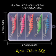 Load image into Gallery viewer, 5PCS Whopper Plopper Bait 10cm 13g Topwater Fishing Lure Set Floating Pencil Popper Hard Bait Wobbler Rotating Tail with Box