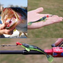 Load image into Gallery viewer, Sougayilang Soft Lure 4.5g 3.5in 90mm 12PCS/Lot Fishing Swimbait Lure Set Tail Worm Saltwater/Freshwater Fishing Baits