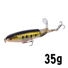Load image into Gallery viewer, 1Unit Topwater Minnow Fishing Lure 10Cm/14Cm Whopper Popper Artificial Bait Hard Plopper Soft Rotating Tail Fishing Tackle