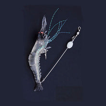 Load image into Gallery viewer, 3 PCS Three Colors Simulation Lure Soft Bait Hooks To Hang Fake Shrimp Lure Bionic Shrimp With Luminous Shrimp-shaped Soft Bait