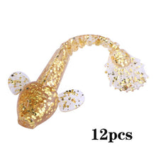 Load image into Gallery viewer, Sougayilang Soft Lure 4.5g 3.5in 90mm 12PCS/Lot Fishing Swimbait Lure Set Tail Worm Saltwater/Freshwater Fishing Baits