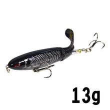 Load image into Gallery viewer, 1Unit Topwater Minnow Fishing Lure 10Cm/14Cm Whopper Popper Artificial Bait Hard Plopper Soft Rotating Tail Fishing Tackle