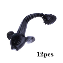 Load image into Gallery viewer, Sougayilang Soft Lure 4.5g 3.5in 90mm 12PCS/Lot Fishing Swimbait Lure Set Tail Worm Saltwater/Freshwater Fishing Baits