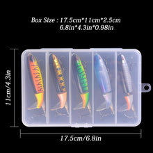 Load image into Gallery viewer, 5PCS Whopper Plopper Bait 10cm 13g Topwater Fishing Lure Set Floating Pencil Popper Hard Bait Wobbler Rotating Tail with Box