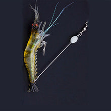 Load image into Gallery viewer, 3 PCS Three Colors Simulation Lure Soft Bait Hooks To Hang Fake Shrimp Lure Bionic Shrimp With Luminous Shrimp-shaped Soft Bait