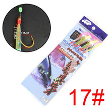 Load image into Gallery viewer, Luminous Japan Saltwater Fish Skin Sabiki Fishing Hook Maruseigo 9#-24# 2.31m Sea Boat Fishing Sabiki Rig Fishing Lure Hook