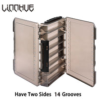 Load image into Gallery viewer, LINNHUE Plastic Fishing Lure Box Double Sided Minnows Bait Hooks Spinner Lures Frogs Boxes For Fishing Tackle Container