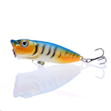 Load image into Gallery viewer, Hot 1pcs Fishing Lures 6.5cm/12g Topwater Popper Bait 5 Color Hard Bait Artificial Wobblers Plastic Fishing Tackle With 6# Hooks
