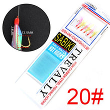 Load image into Gallery viewer, Luminous Japan Saltwater Fish Skin Sabiki Fishing Hook Maruseigo 9#-24# 2.31m Sea Boat Fishing Sabiki Rig Fishing Lure Hook