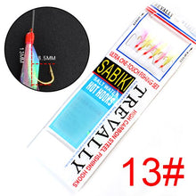 Load image into Gallery viewer, Luminous Japan Saltwater Fish Skin Sabiki Fishing Hook Maruseigo 9#-24# 2.31m Sea Boat Fishing Sabiki Rig Fishing Lure Hook