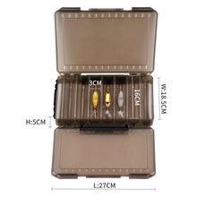 Load image into Gallery viewer, LINNHUE Plastic Fishing Lure Box Double Sided Minnows Bait Hooks Spinner Lures Frogs Boxes For Fishing Tackle Container