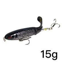 Load image into Gallery viewer, 1Unit Topwater Minnow Fishing Lure 10Cm/14Cm Whopper Popper Artificial Bait Hard Plopper Soft Rotating Tail Fishing Tackle