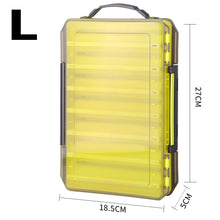 Load image into Gallery viewer, LINNHUE Plastic Fishing Lure Box Double Sided Minnows Bait Hooks Spinner Lures Frogs Boxes For Fishing Tackle Container