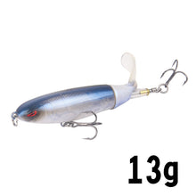 Load image into Gallery viewer, 1Unit Topwater Minnow Fishing Lure 10Cm/14Cm Whopper Popper Artificial Bait Hard Plopper Soft Rotating Tail Fishing Tackle