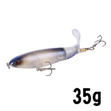 Load image into Gallery viewer, 1Unit Topwater Minnow Fishing Lure 10Cm/14Cm Whopper Popper Artificial Bait Hard Plopper Soft Rotating Tail Fishing Tackle
