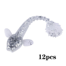 Load image into Gallery viewer, Sougayilang Soft Lure 4.5g 3.5in 90mm 12PCS/Lot Fishing Swimbait Lure Set Tail Worm Saltwater/Freshwater Fishing Baits