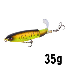 Load image into Gallery viewer, 1Unit Topwater Minnow Fishing Lure 10Cm/14Cm Whopper Popper Artificial Bait Hard Plopper Soft Rotating Tail Fishing Tackle