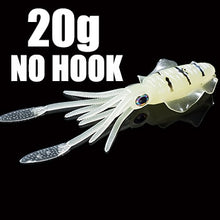 Load image into Gallery viewer, SUNMILE Fishing Soft Squid Lure 20g/60g/80g/100g/120g/150g Luminous/UV Squid Jig Fishing Lures For Sea Fishing Wobbler Bait
