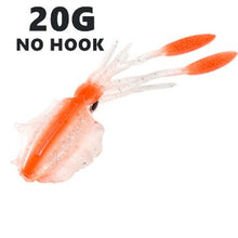 Load image into Gallery viewer, SUNMILE Fishing Soft Squid Lure 20g/60g/80g/100g/120g/150g Luminous/UV Squid Jig Fishing Lures For Sea Fishing Wobbler Bait
