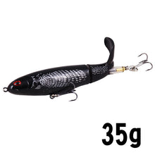 Load image into Gallery viewer, 1Unit Topwater Minnow Fishing Lure 10Cm/14Cm Whopper Popper Artificial Bait Hard Plopper Soft Rotating Tail Fishing Tackle
