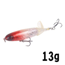 Load image into Gallery viewer, 1Unit Topwater Minnow Fishing Lure 10Cm/14Cm Whopper Popper Artificial Bait Hard Plopper Soft Rotating Tail Fishing Tackle
