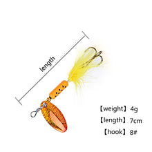 Load image into Gallery viewer, Hexakill 1Pcs 4g 6g Spinner Spoon Metal Bait Fishing Lure Wobblers CrankBaits Jig Shone Metal Sequin Trout metal jigging lure
