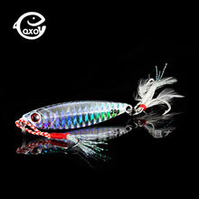 Load image into Gallery viewer, QXO Fishing Lure 10 20 30g Jig Light Silicone Bait Wobbler Spinners Spoon Bait Winter Sea Ice Minnow Tackle Squid Peche Octopus
