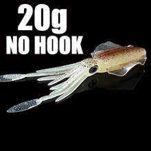 Load image into Gallery viewer, SUNMILE Fishing Soft Squid Lure 20g/60g/80g/100g/120g/150g Luminous/UV Squid Jig Fishing Lures For Sea Fishing Wobbler Bait
