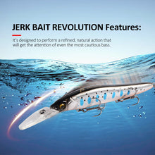 Load image into Gallery viewer, MEREDITH Slow Sinking or Flaoting 110mm Minnow Wobbler Fishing Lures Artificial Hard Bait Depth 0-3m Bass Pike Bait Tackle
