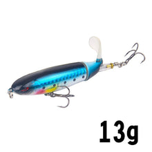 Load image into Gallery viewer, 1Unit Topwater Minnow Fishing Lure 10Cm/14Cm Whopper Popper Artificial Bait Hard Plopper Soft Rotating Tail Fishing Tackle
