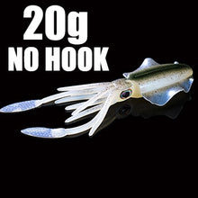 Load image into Gallery viewer, SUNMILE Fishing Soft Squid Lure 20g/60g/80g/100g/120g/150g Luminous/UV Squid Jig Fishing Lures For Sea Fishing Wobbler Bait
