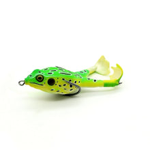 Load image into Gallery viewer, 1PCS Minnow Fishing Lure Double Propeller Frog Soft Bait Silicone90mm/13g Artificial Crankbait Wobbler Jig Trolling Soft Lure

