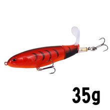Load image into Gallery viewer, 1Unit Topwater Minnow Fishing Lure 10Cm/14Cm Whopper Popper Artificial Bait Hard Plopper Soft Rotating Tail Fishing Tackle
