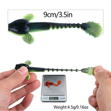 Load image into Gallery viewer, Sougayilang Soft Lure 4.5g 3.5in 90mm 12PCS/Lot Fishing Swimbait Lure Set Tail Worm Saltwater/Freshwater Fishing Baits
