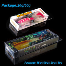 Load image into Gallery viewer, SUNMILE Fishing Soft Squid Lure 20g/60g/80g/100g/120g/150g Luminous/UV Squid Jig Fishing Lures For Sea Fishing Wobbler Bait
