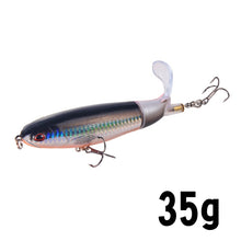 Load image into Gallery viewer, 1Unit Topwater Minnow Fishing Lure 10Cm/14Cm Whopper Popper Artificial Bait Hard Plopper Soft Rotating Tail Fishing Tackle
