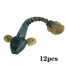 Load image into Gallery viewer, Sougayilang Soft Lure 4.5g 3.5in 90mm 12PCS/Lot Fishing Swimbait Lure Set Tail Worm Saltwater/Freshwater Fishing Baits
